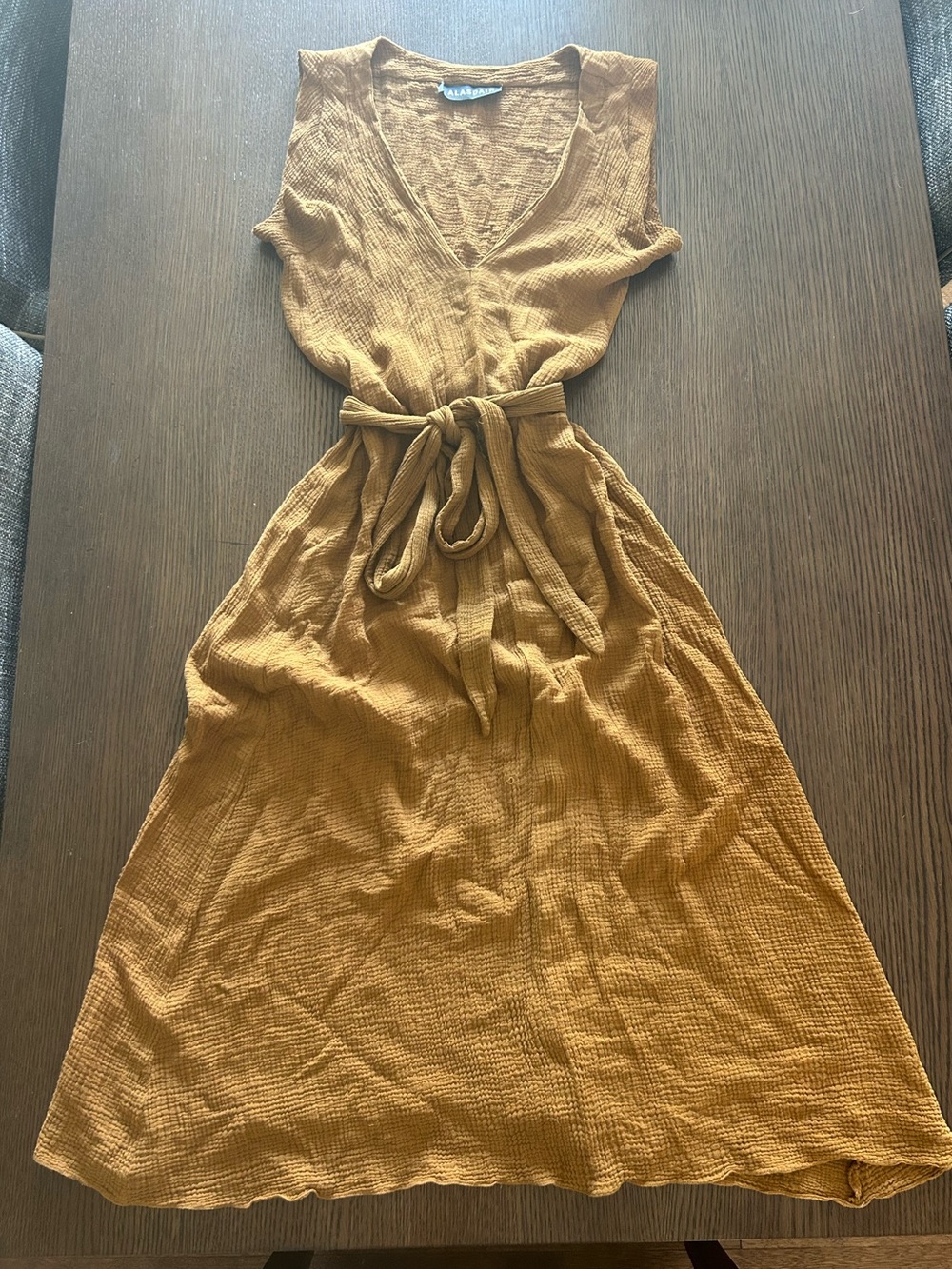 Alasdair Gauzy Tan Dress